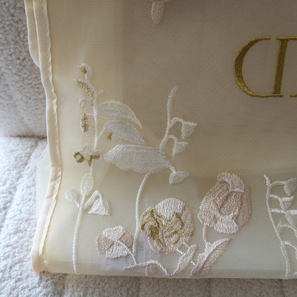DIOR Butterfly Embroidered Mesh Tote Bag GWP - Picture 11 of 14